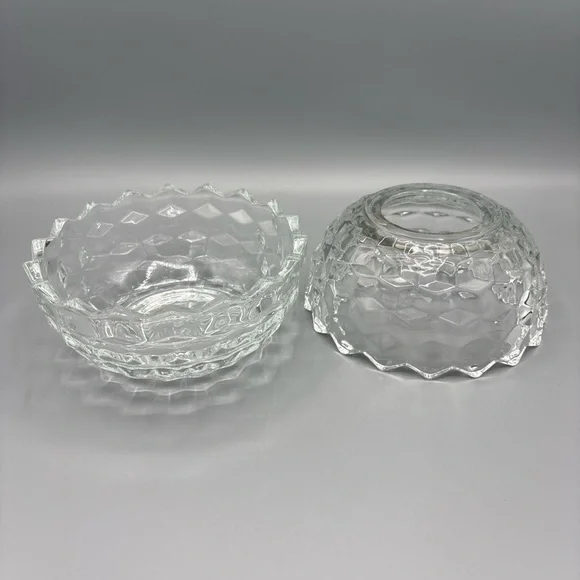 Fairy Lamp Light Cube Cubist Honeycomb Votive Candle Holder Facets Glass Vintage - Picture 5 of 5